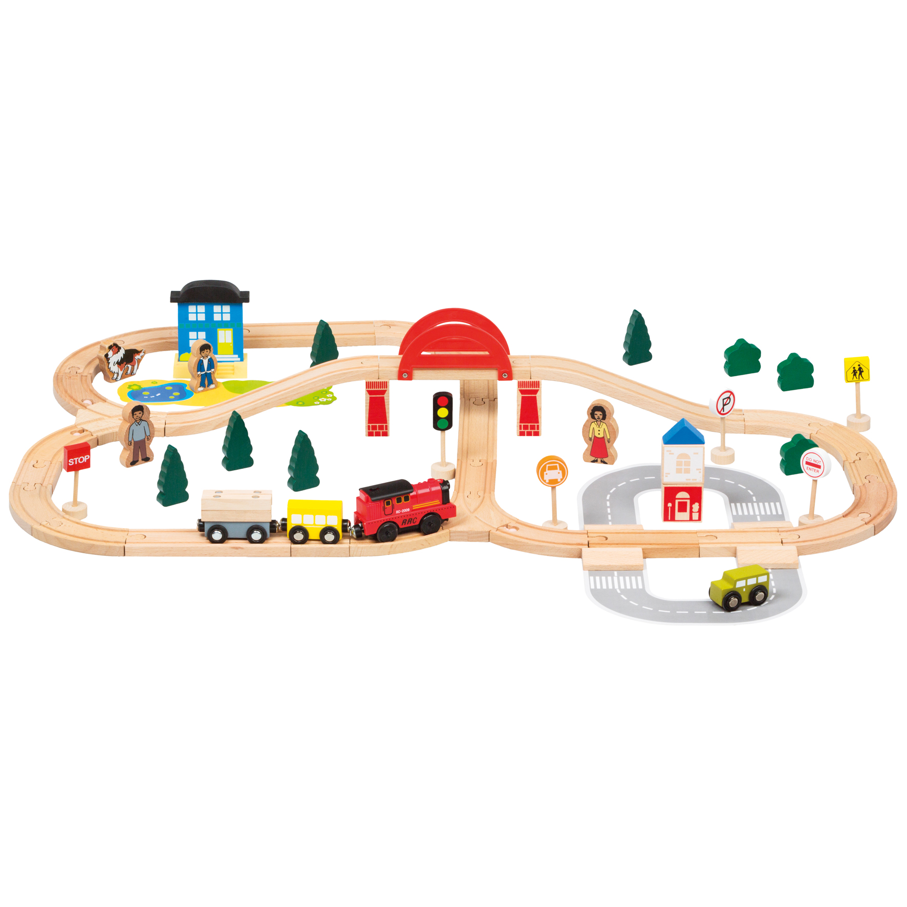 MěstoHraček.cz: Vláčkodráha s elektrickou lokomotivou (70 dílů) .... 1.039,-Kč