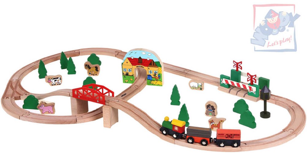 Vláčkodráha Woody s vesele barevnou mašinkou (45 dílů)... 1.099,-Kč