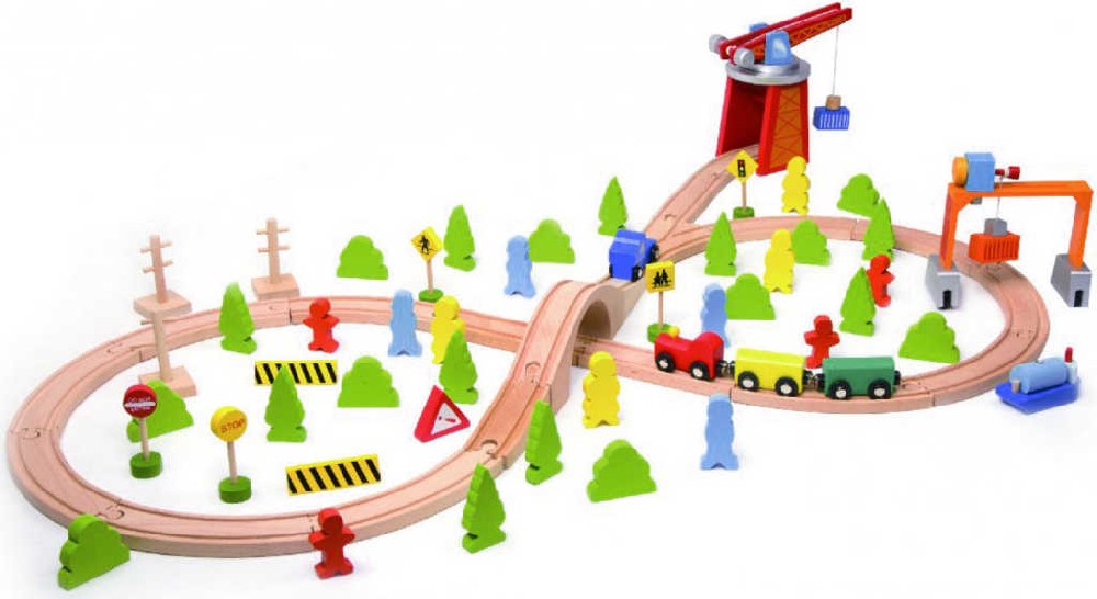 Veselá vláčkodráha, která má vše co vláčkodráha musí mít! (75 dílů)... 1.438,-Kč